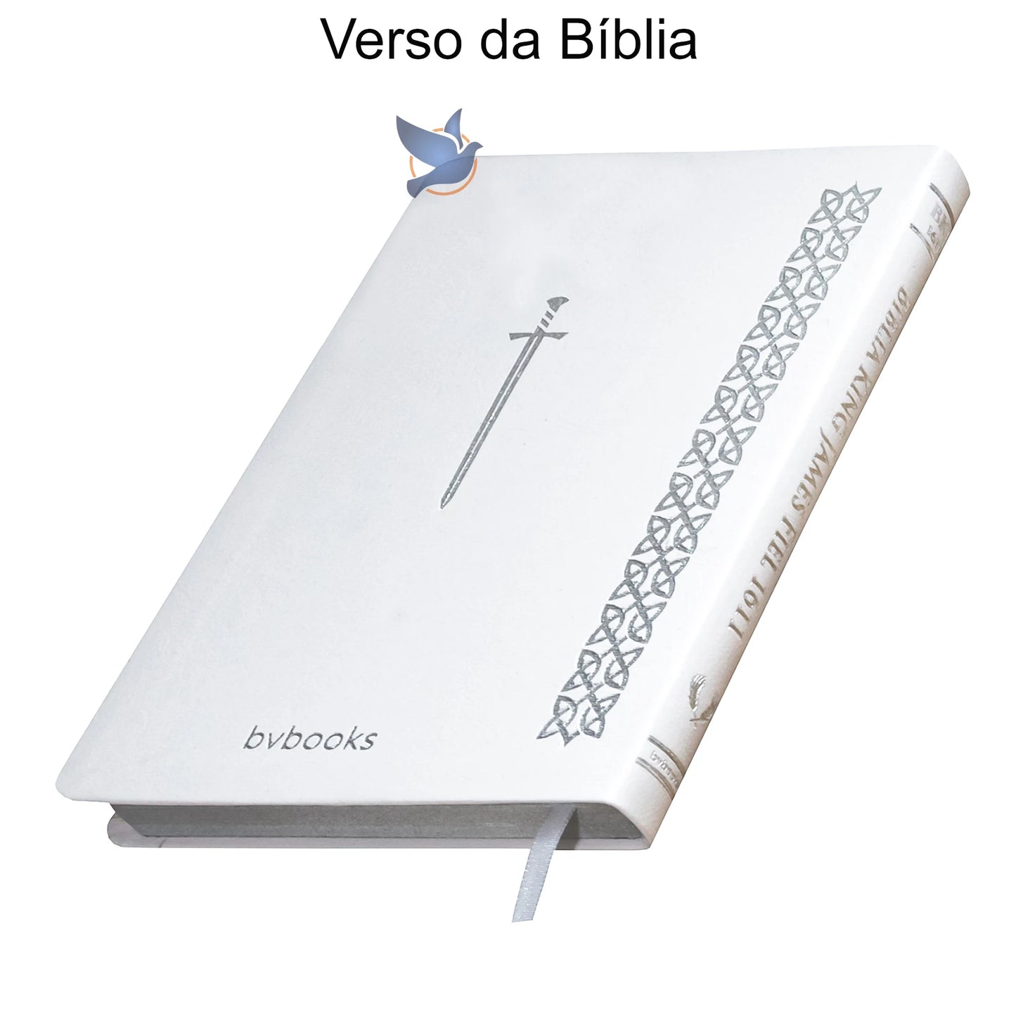 Bíblia King James 1611 BKJ – Ultrafina Slim Branca | Capa Luxo