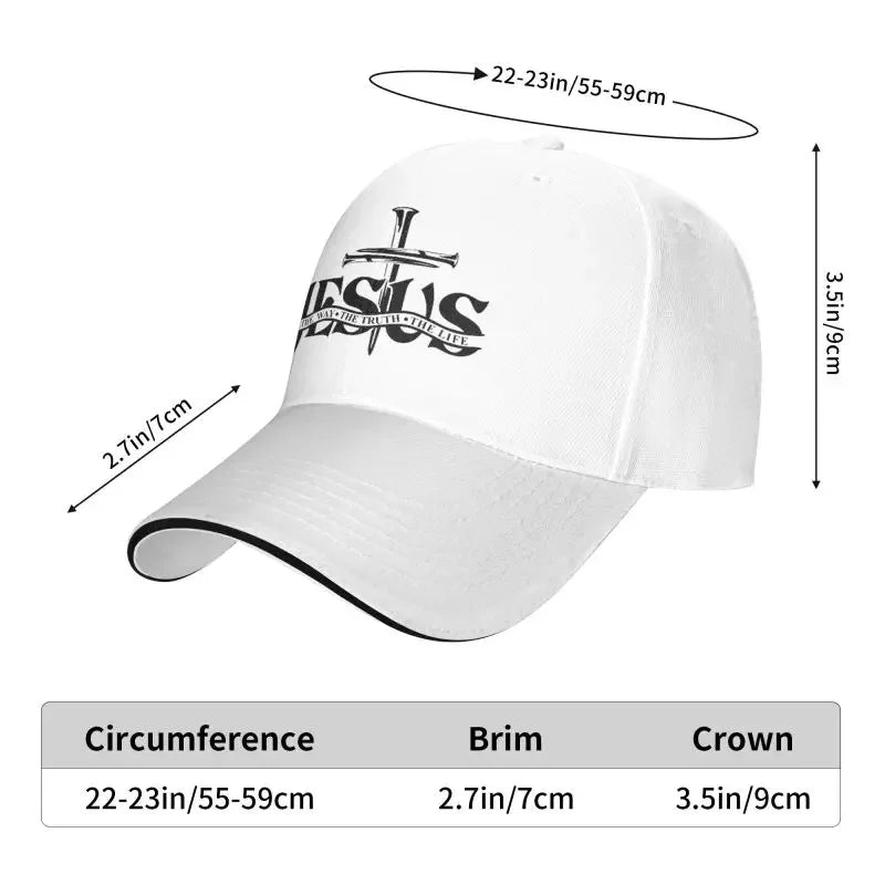 Boné Cristão “Jesus The Way The Truth The Life” | Estilo & Fé