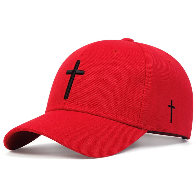 Boné Trucker Cristão com Cruz Bordada – Fé que Inspira