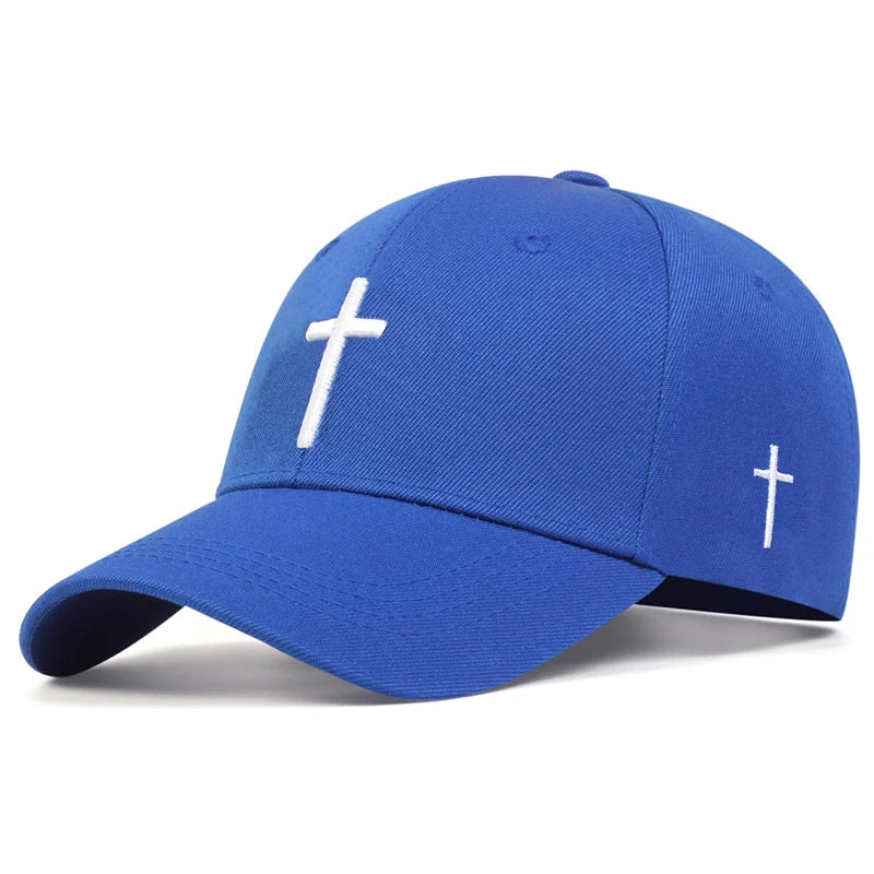 Boné Trucker Cristão com Cruz Bordada – Fé que Inspira