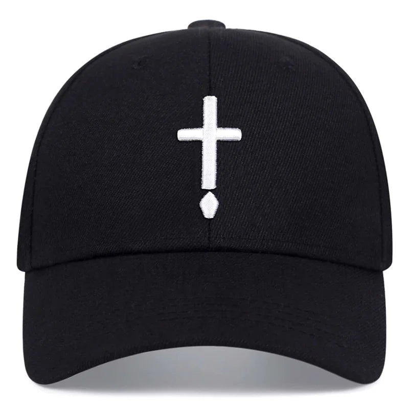 Boné Cristão com Cruz Bordada – Fé, Estilo e Identidade