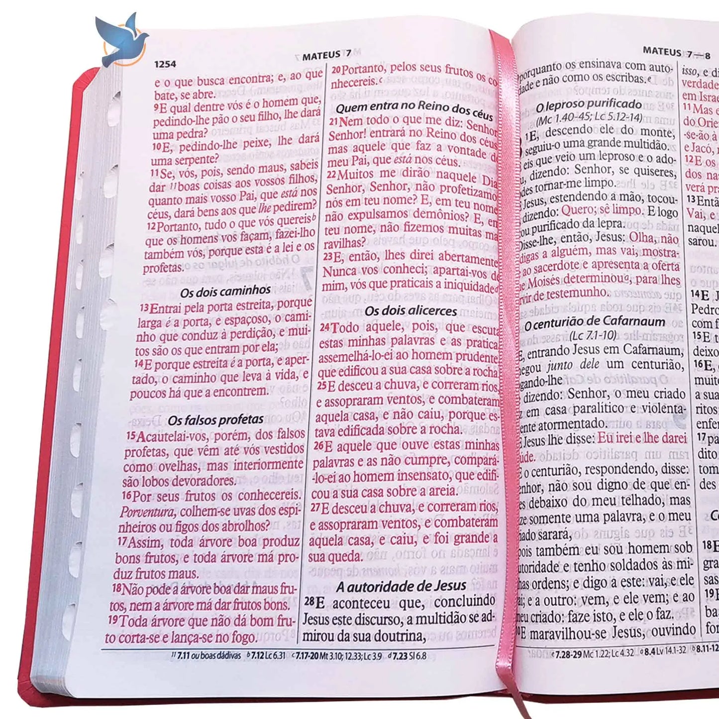 📘 Bíblia Sagrada Letra Gigante ARC – Capa Luxo Almofadada com Flores