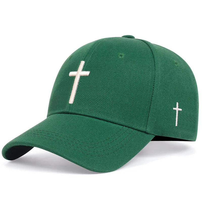 Boné Trucker Cristão com Cruz Bordada – Fé que Inspira