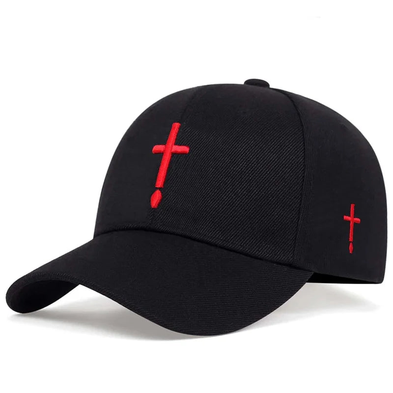 Boné Cristão com Cruz Bordada – Fé, Estilo e Identidade