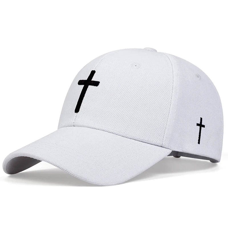 Boné Trucker Cristão com Cruz Bordada – Fé que Inspira