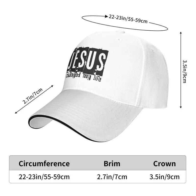 Boné "Jesus Changed My Life" – Fé e Estilo Cristão